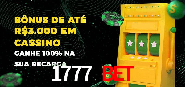 1777 bet melhor bônus de depósito